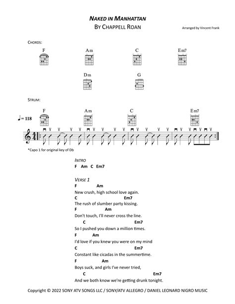 naked granny|Chappell Roan Chords & Tabs for Guitar, Ukulele, Bass, Drums at ...